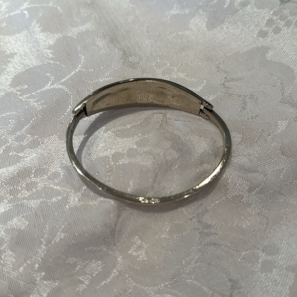 Alpaca Mexico Silver Abalone Shell inlaid Bracelet VINTAGE - Picture 3 of 7